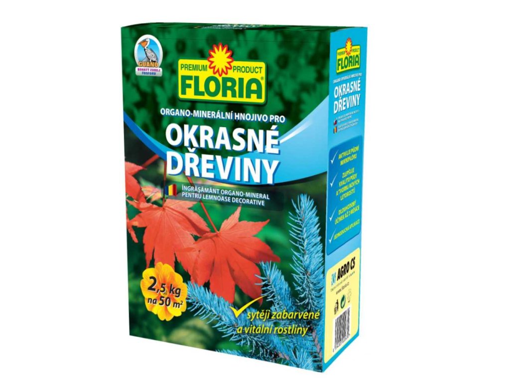 Hnojivo FLORIA 2,5kg okrasné dreviny