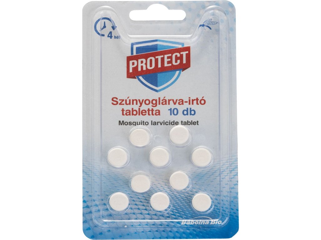 Tablety proti komárom PROTECT, larvicídne, 10 tabl.